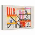 Theater Maquettes - Bold Abstract Modern Wall Art in Vibrant Colors