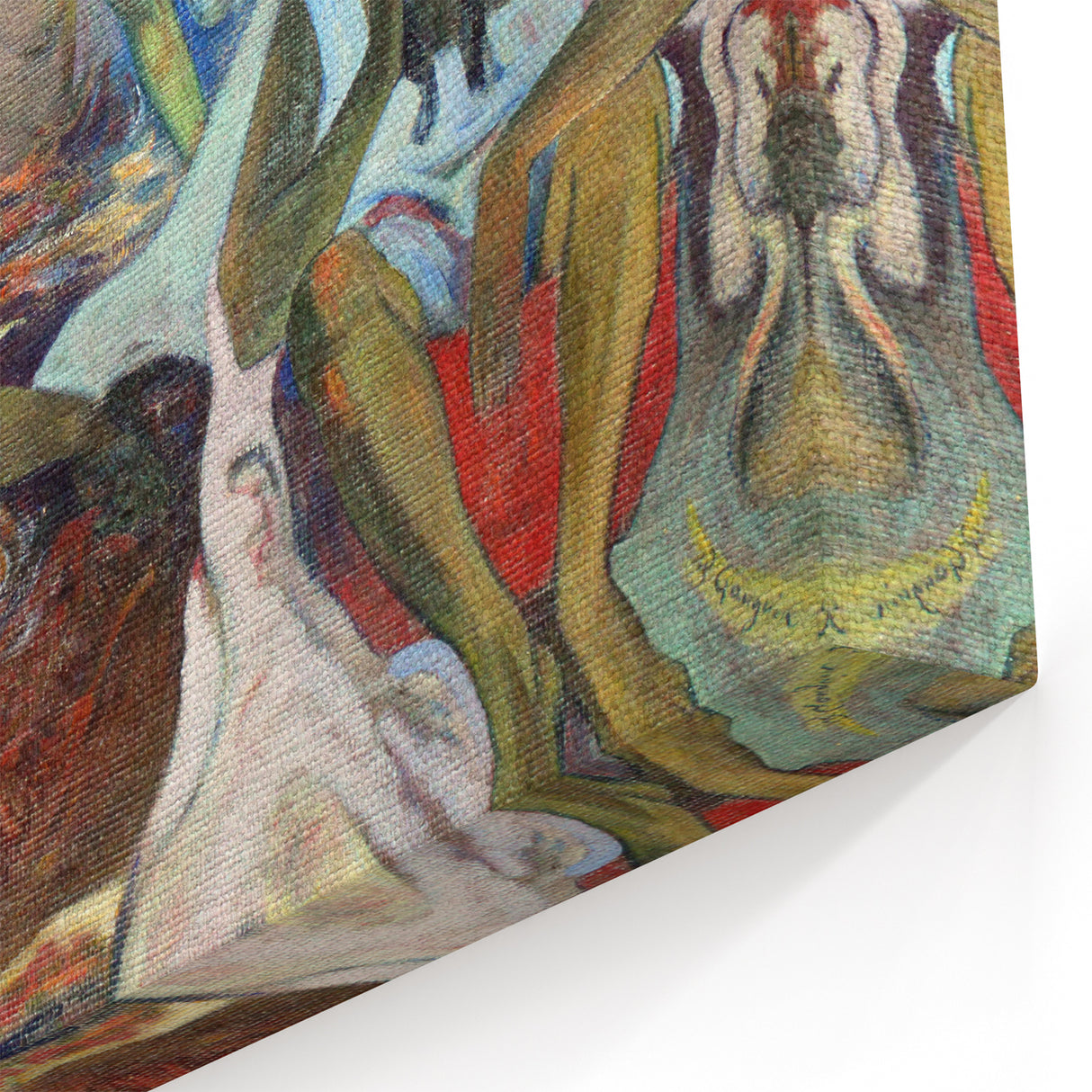 Tahitian Fisherwomen - Vibrant Modern Wall Art with Cultural Essence