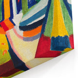 Vibrant Abstract Landscape - Modern Wall Art in Bold Color Palette