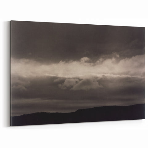 Monochrome Cloudscape - Moody Modern Wall Art in Black and White