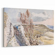 Pastoral Coastal Landscape - Soft Modern Wall Art in Earthy Tones