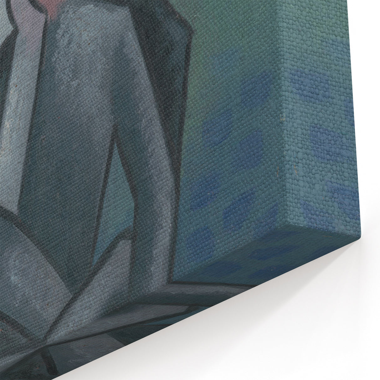 Abstract Figures - Modern Wall Art with Bold Shapes in Cool Tones