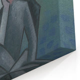 Abstract Figures - Modern Wall Art with Bold Shapes in Cool Tones