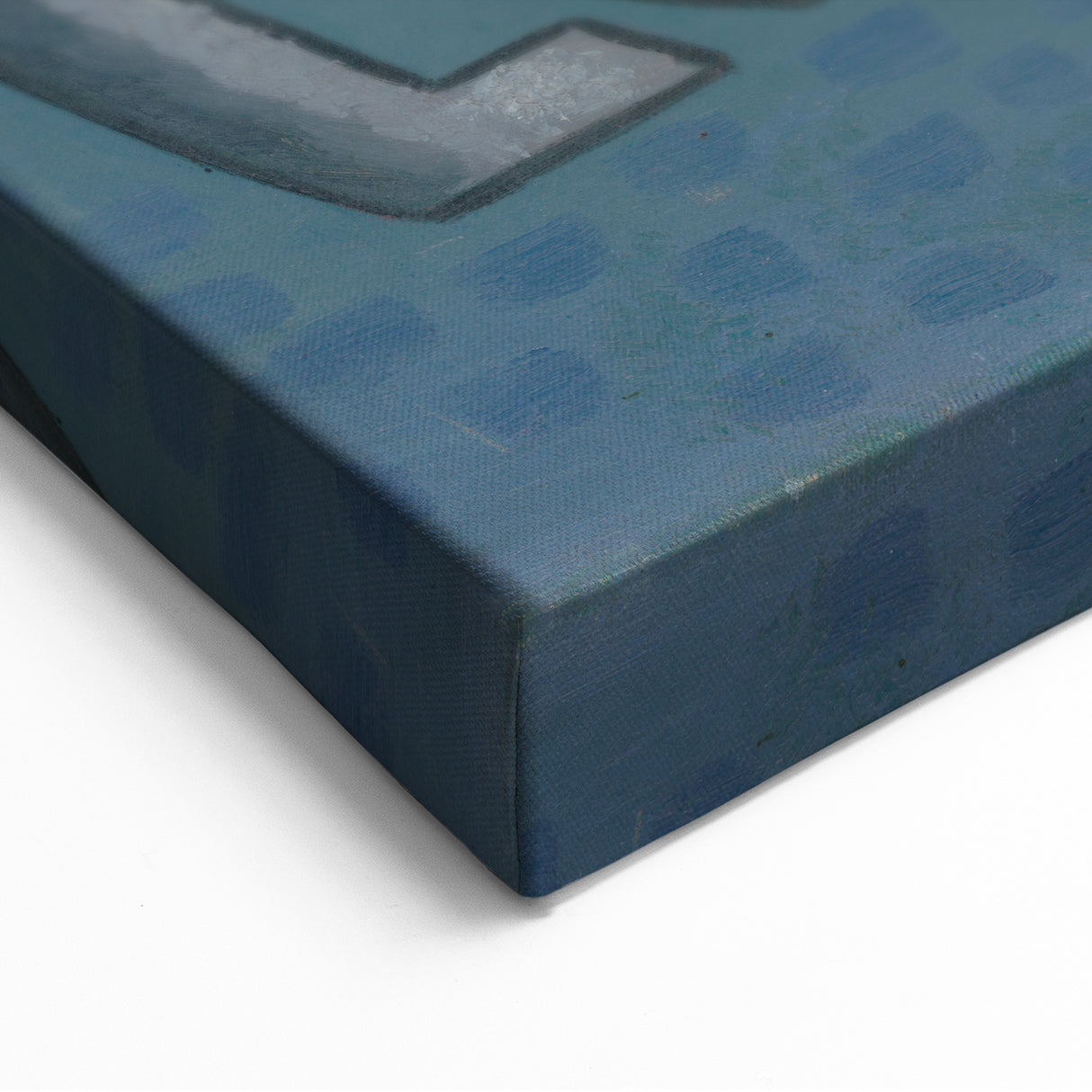 Abstract Figures - Modern Wall Art with Bold Shapes in Cool Tones