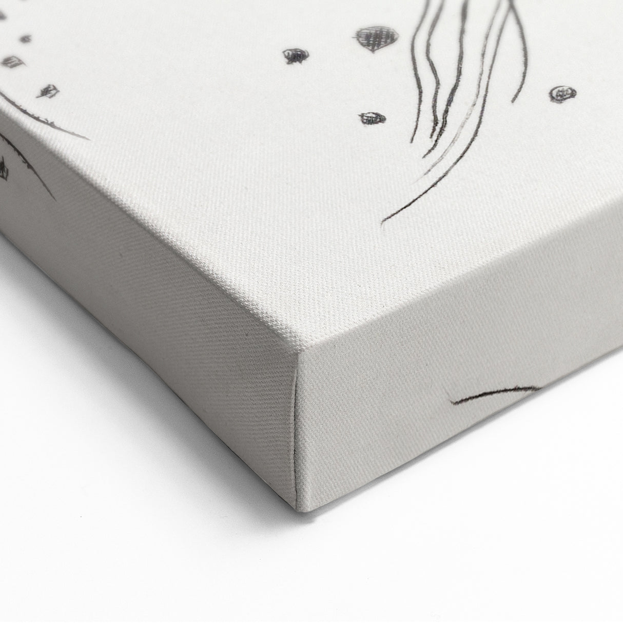 Small Worlds - Abstract Modern Wall Art in Monochrome Line Design