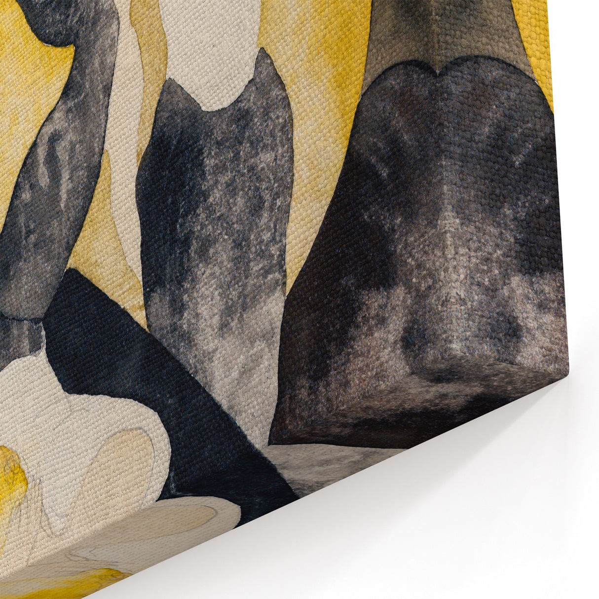Vaudeville Acrobats - Playful Modern Wall Art in Vintage Tones