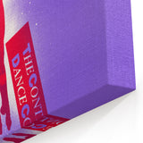Contemporary Dance Poster - Bold Modern Wall Art in Red and Purple