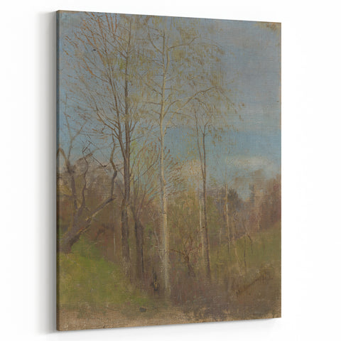 Spring Motif - Tranquil Landscape Wall Art in Soft, Earthy Tones