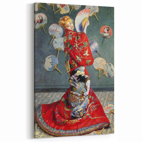 Impressionist Wall Art: Claude Monet's Camille in Japanese Costume Print