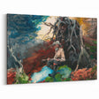 Realism Art Prints - Campfire in Adirondacks by Winslow Homer Wall Art