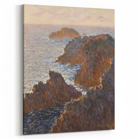 Impressionist Wall Art: Claude Monet's Rocks at Belle Isle Print