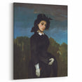 Realism Art Prints - Woman in a Riding Habit by Gustave Courbet Canvas Art
