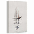 Realism Art Prints - Two-Masted Schooner by Winslow Homer Coastal Art