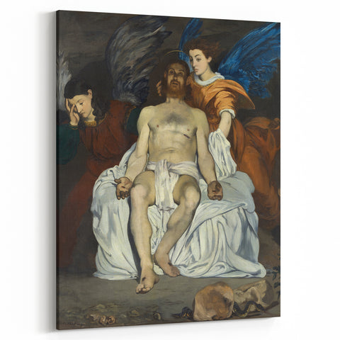 Classical Art Print: Édouard Manet's Dead Christ with Angels (1866-67)