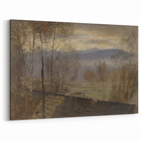 Impressionist Landscape Wall Art - Early Evening River by Mednyánszky