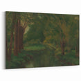 Realism Art Prints - Brook in a Clearing by Gustave Courbet Nature Scene