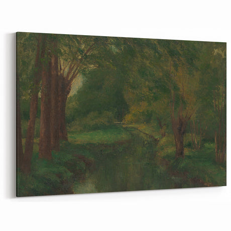 Realism Art Prints - Brook in a Clearing by Gustave Courbet Nature Scene