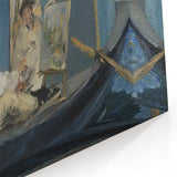 Impressionist Wall Art - Claude Monet Painting in His Studio by Manet