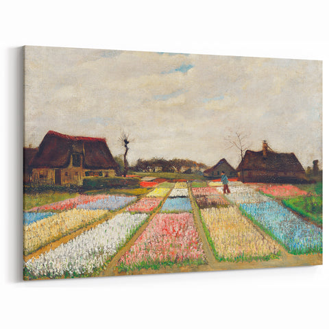 Impressionist Landscape - Flower Beds in Holland by Vincent van Gogh Print