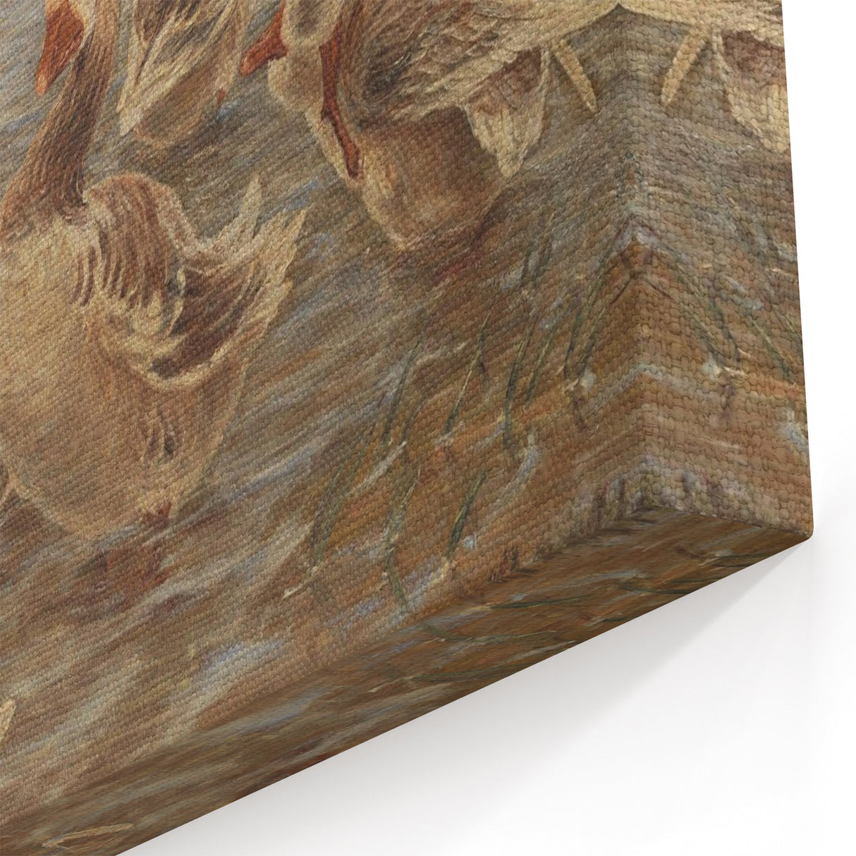 Geese on Saltholm by Philipsen: Rustic Impressionist Wildlife Wall Art