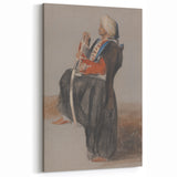 Realism Art Prints - Classical Realism Portrait of Middle Eastern Figure