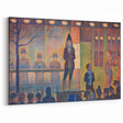 Circus Sideshow by Seurat: Vibrant Pointillist Impressionist Wall Art