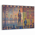Circus Sideshow by Seurat: Vibrant Pointillist Impressionist Wall Art