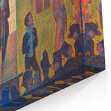 Circus Sideshow by Seurat: Vibrant Pointillist Impressionist Wall Art