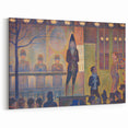 Circus Sideshow by Seurat: Vibrant Pointillist Impressionist Wall Art