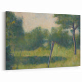 Landscape with Stake by Seurat: Peaceful Impressionist Wall Art Print