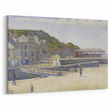 Port-en-Bessin by Seurat: Coastal Pointillist Impressionist Wall Art Print