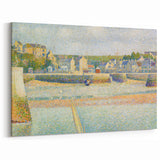 The Outer Harbor by Seurat: Charming Coastal Pointillist Wall Art Print