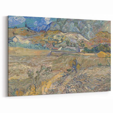 Landscape at Saint-Rémy by Van Gogh: Vibrant Impressionist Wall Art Print