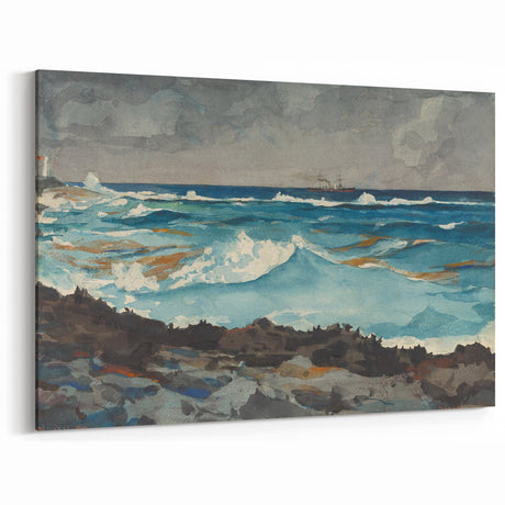 Seascape Realism Art – Waves at Nassau Fine Art Realism Print
