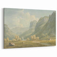 Peaceful Mountain Village Realism Art Print – Fine Art Realism