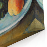 Grapes and Peach on a Plate by Cézanne: Classic Still Life Wall Art