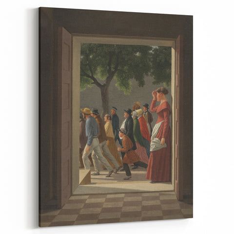 Classical Realism Art Print - Doorway View by C.W. Eckersberg
