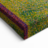 Gray Weather by Seurat: Serene Pointillist River Landscape Wall Art