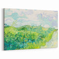 Green Wheat Fields by Van Gogh: Lush Impressionist Landscape Wall Art