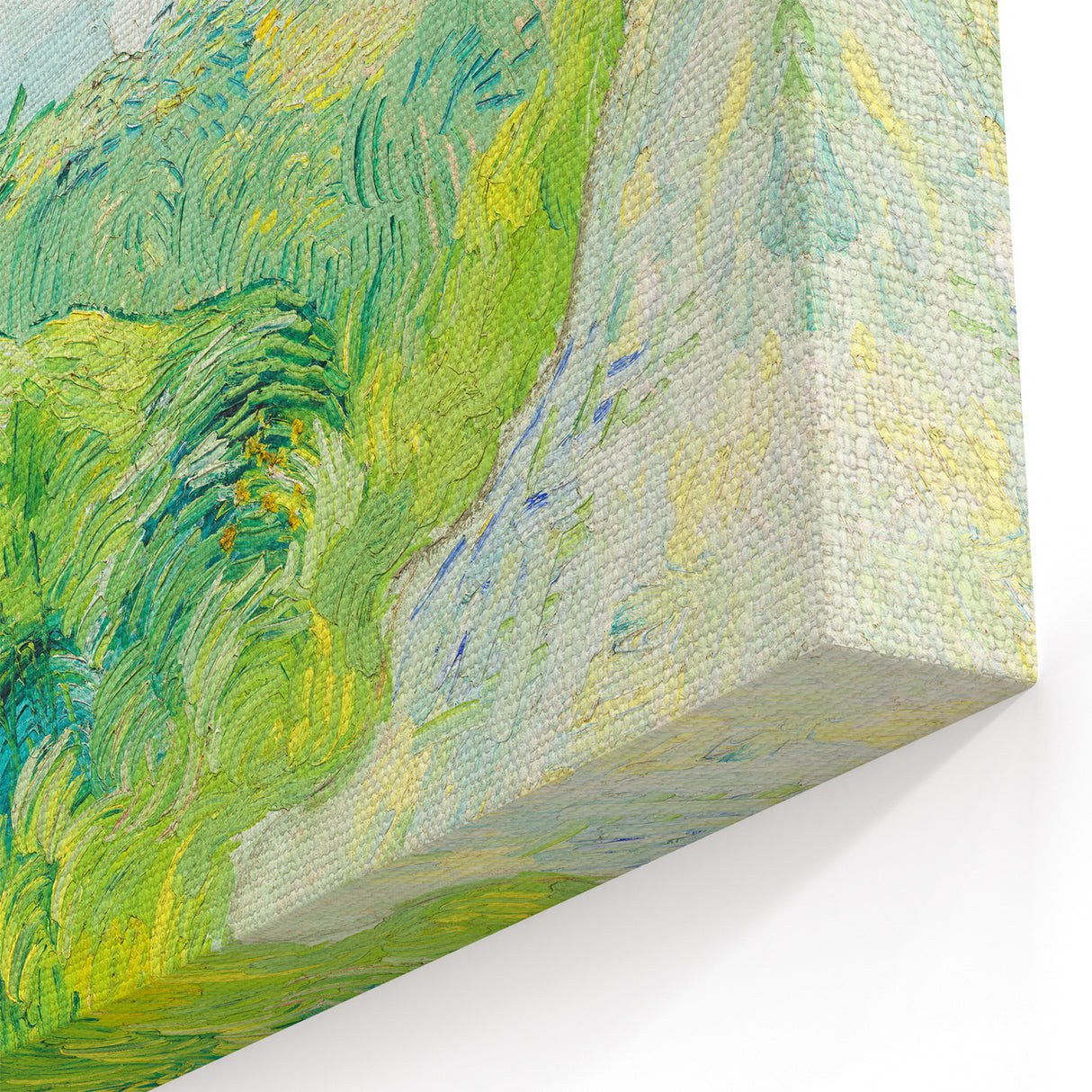 Green Wheat Fields by Van Gogh: Lush Impressionist Landscape Wall Art