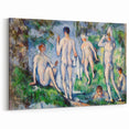 Group of Bathers by Cézanne: Classic Impressionist Figurative Wall Art