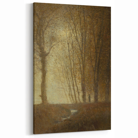 Edge of the Forest in Moonlight - Impressionist Landscape Art Print
