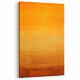 Warm Gradient Abstract Strokes - Orange and Yellow Wall Art