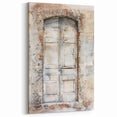 Rustic Italian Door Canvas Print - Vintage European Architecture Art