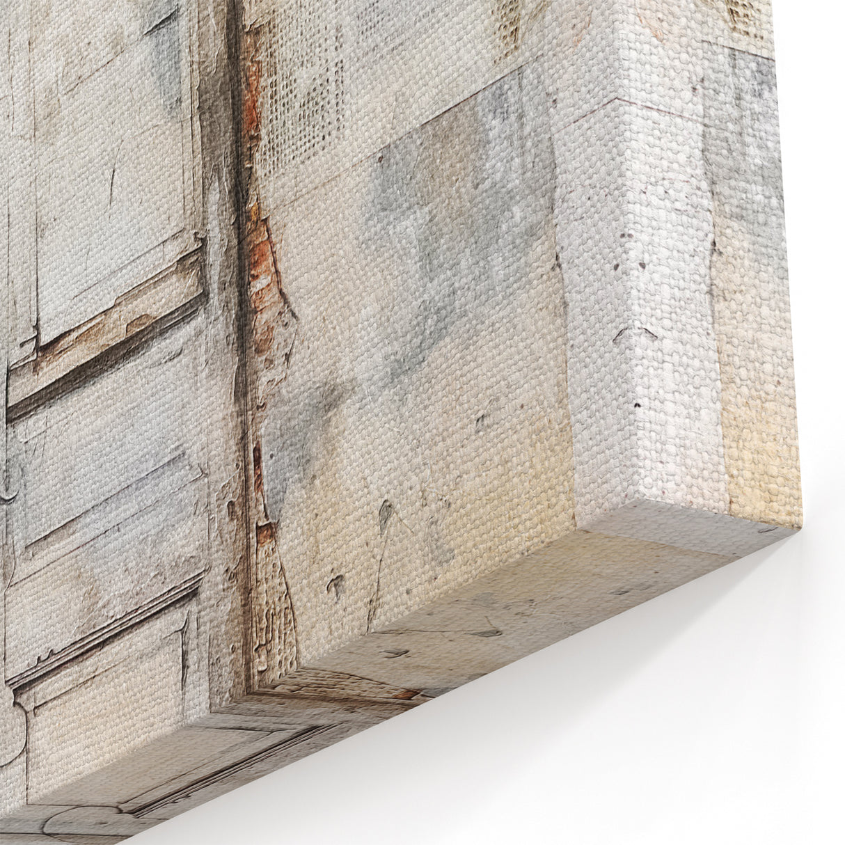 Rustic Italian Door Canvas Print - Vintage European Architecture Art