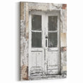 Vintage Italian Door Canvas - Rustic Weathered Door Wall Art Print