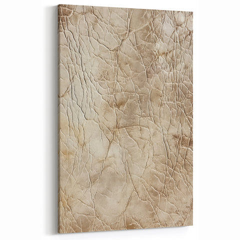 Textured Abstract Strokes - Beige and Light Brown Wall Art