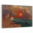 Saint George and the Dragon Wall Art - Dramatic Mythical Modern Decor