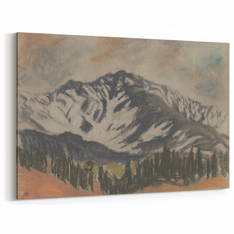 Mountain Landscape Wall Art - Serene Modern Nature Decor for Home