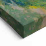 Panoramic Village Landscape Wall Art - Vibrant Modern Countryside Decor